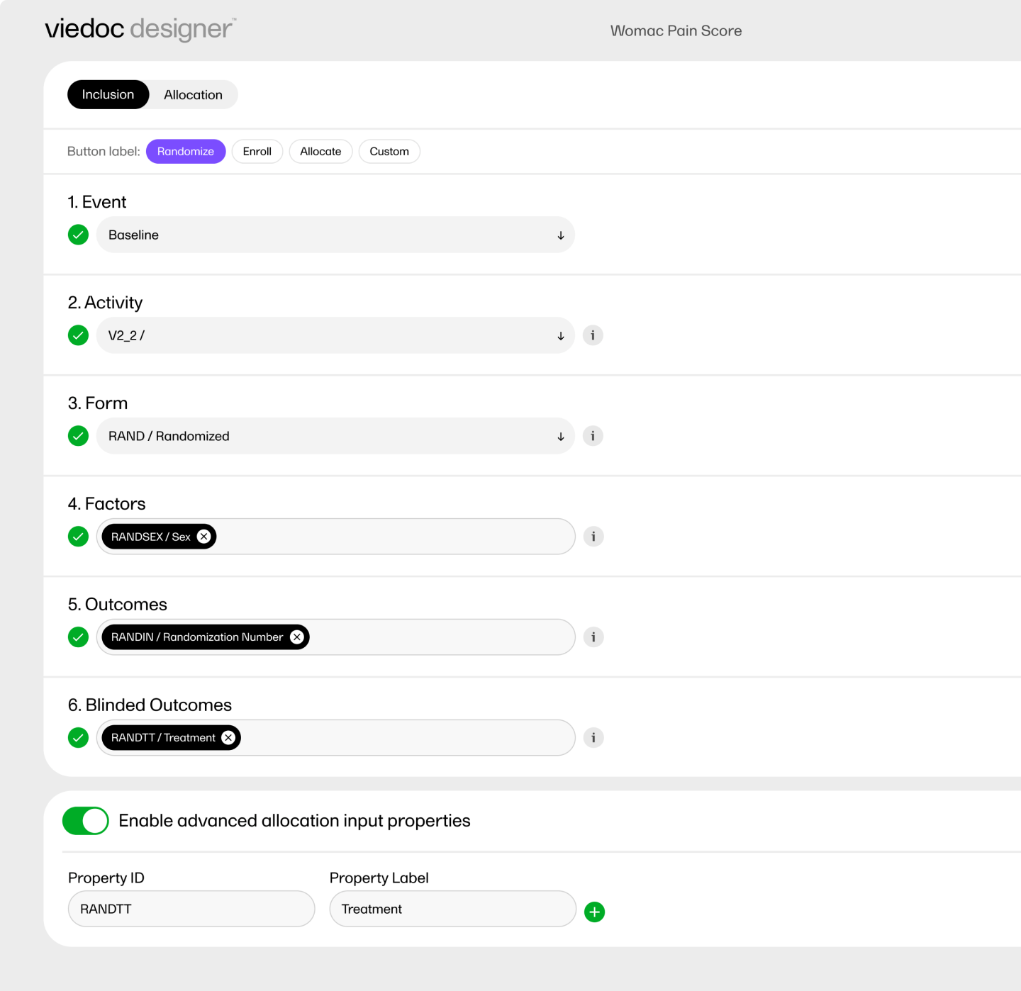 Easily configurable setup